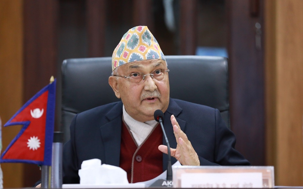 प्रधानमन्त्री ओलीको सम्पूर्ण पारिश्रमिक कोरोना उपचार कोषमा