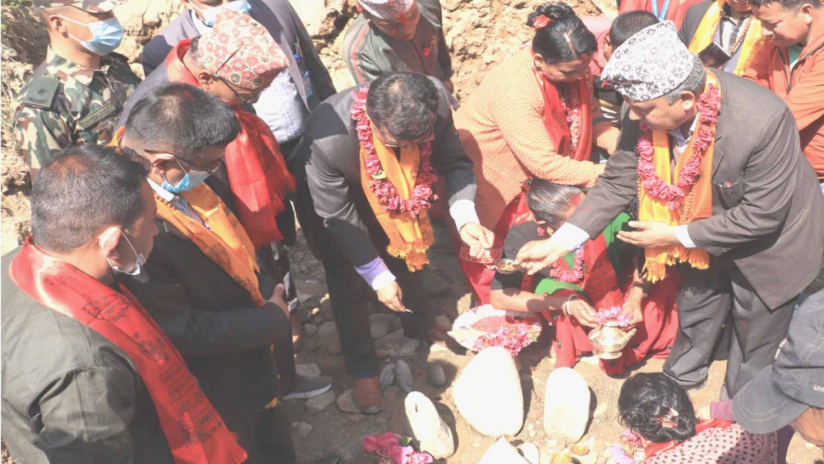 सिद्धलेकको कालिदह– कुम्पुर जोड्ने पक्की पुलको शिलान्यास