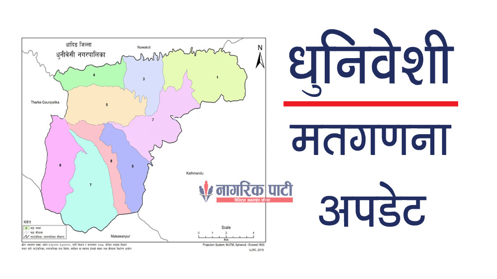 धुनिबेशी ३ को मत परिणाम सार्वजनिक, १४५० मत गणना हुँदा कसको कति ?