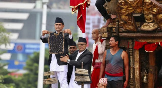 राष्ट्रपतिको उपस्थितिमा देखाइयो रातो मच्छिन्द्रनाथको भोटो