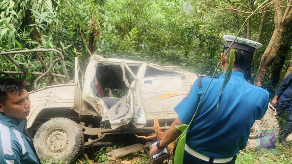 बाग्लुङ जीप दुर्घटनामा पुथा उत्तरगङ्गाकी उपाध्यक्ष भुपेन्द्रासहित ३ जनाको मृत्यु, एक घाइते