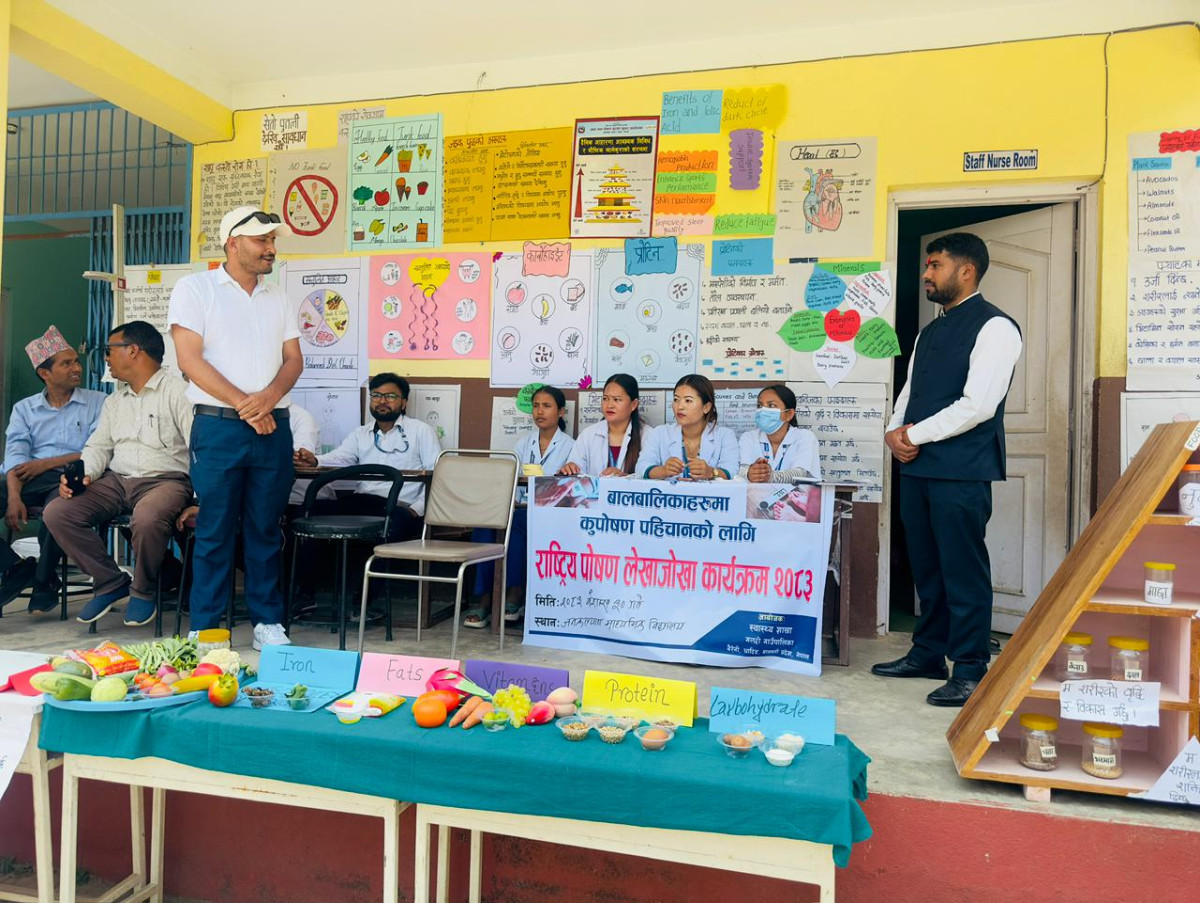 मासटारमा राष्ट्रिय पोषण लेखाजोखा तथा पोषण प्रदर्शनी कार्यक्रम सम्पन्न