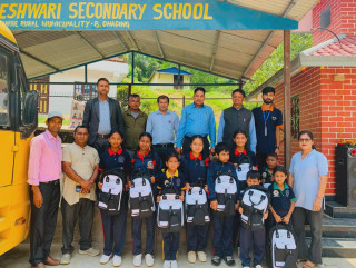 थाक्रेका १६० विपन्न तथा जेहनदार विद्यार्थीलाई शैक्षिक सामग्री सहयोग