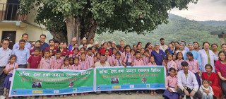 थाक्रेमा निःशुल्क स्वास्थ्य शिविर सम्पन्न, ४ सय १ जनाले लिए स्वास्थ्य सेवा